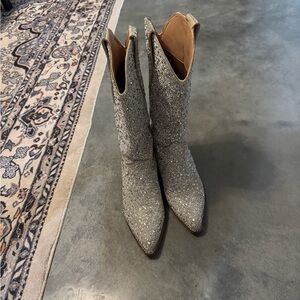Sparkling Silver Women's Boots